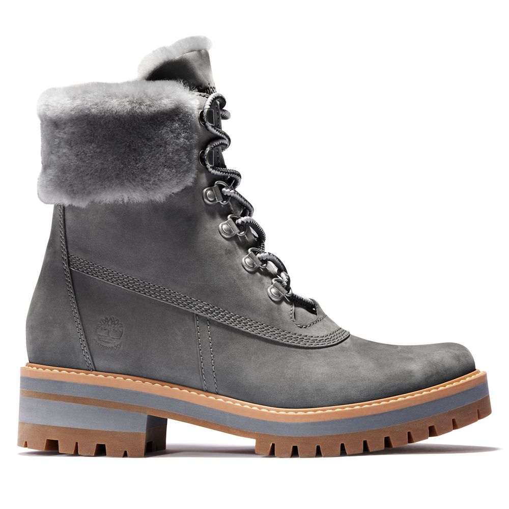 Timberland Womens 6-Inch Boots Courmayeur Valley Waterproof - Grey - India PS2317084